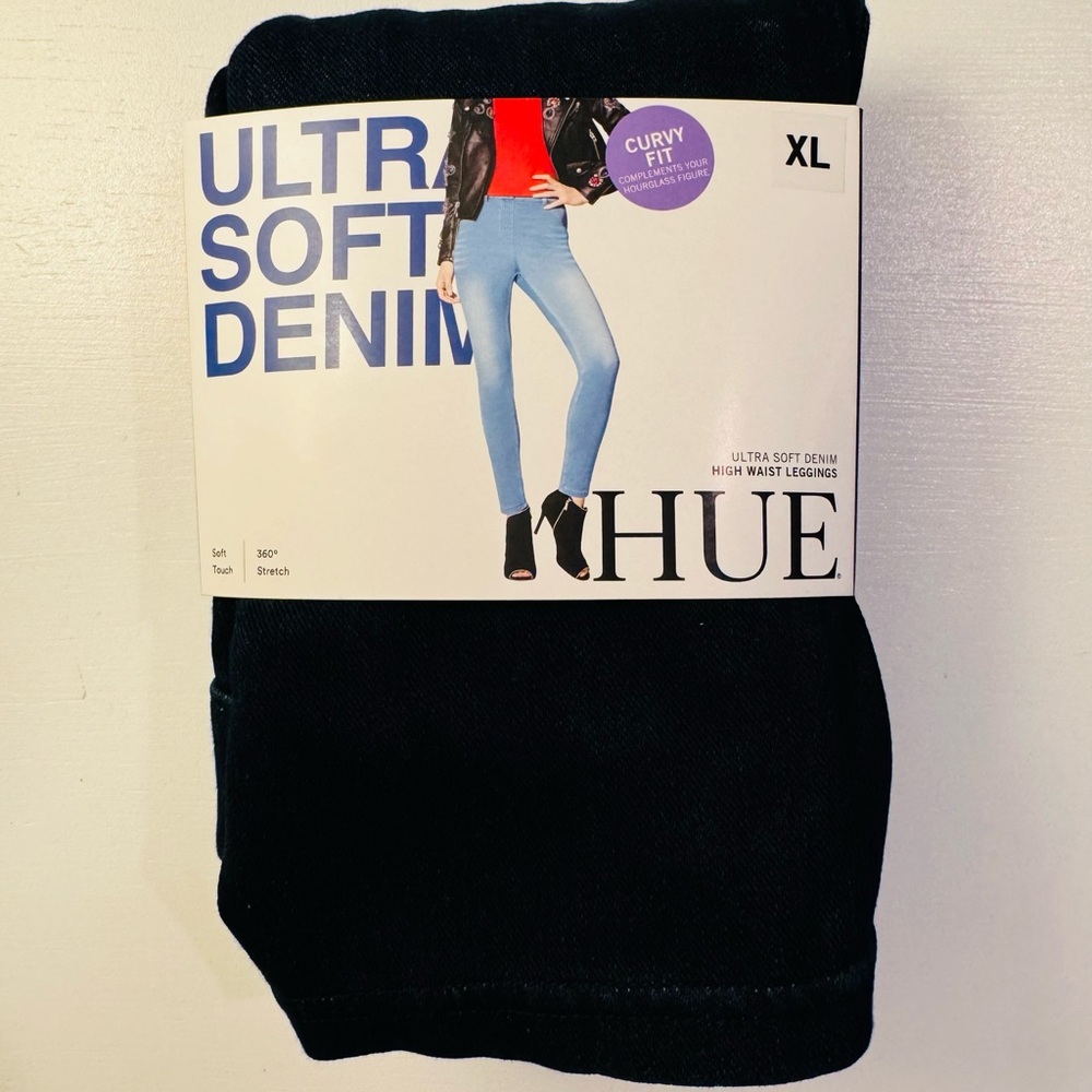 HUE Ultra Soft Dark Denim Leggings
